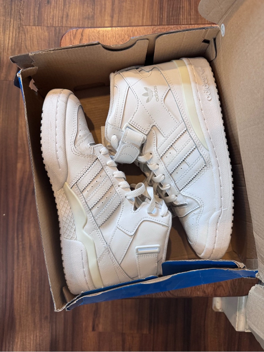 Adidas White High-Top Sneakers